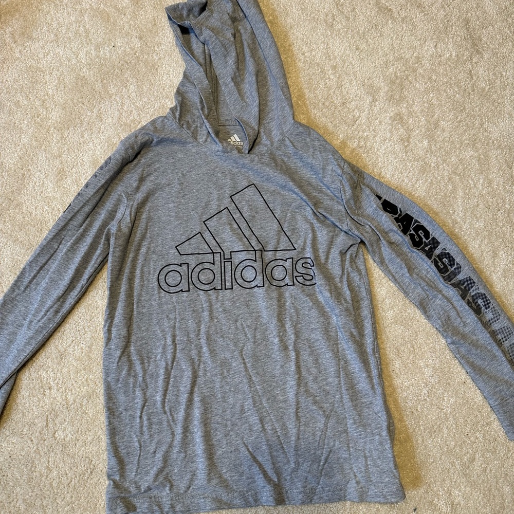 Boys Adidas Hooded Shirt